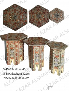 Table d'incrustation Mod 7 Brillant